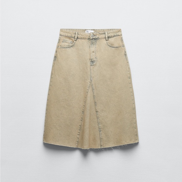 Zara Denim Midi Skirt - Picture 14 of 14